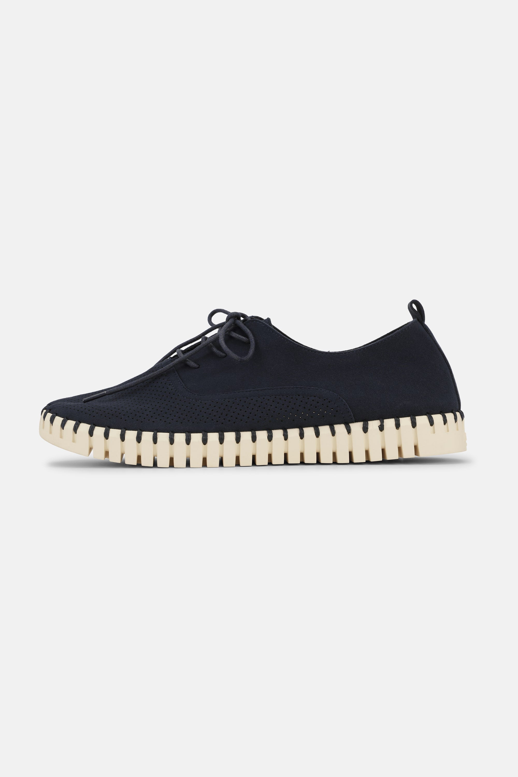 Herresko Med Lisser - Dark Indigo Pearled Ivory